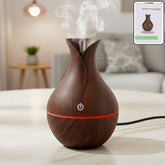 Mini Wooden Vase Pot Diffuser Mist Humidifier main view