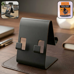 Black foldable metal mobile & tablet stand