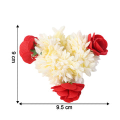 Soft and flexible hair accessory artificial flower gajra