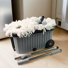 Spin Mop Cleaning System on Wheels