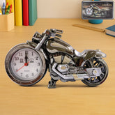 Motorcycle-shaped alarm clock front view