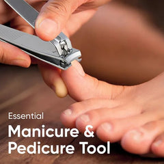 Close-up of nail cutter blades