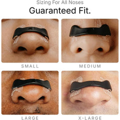 Nasal Strip applied on nose for snoring relief