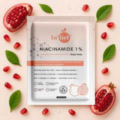 In’lief Niacinamide 1% Hydrating & Calming Facial Sheet Mask front view