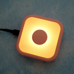 Portable night lamp glowing softly