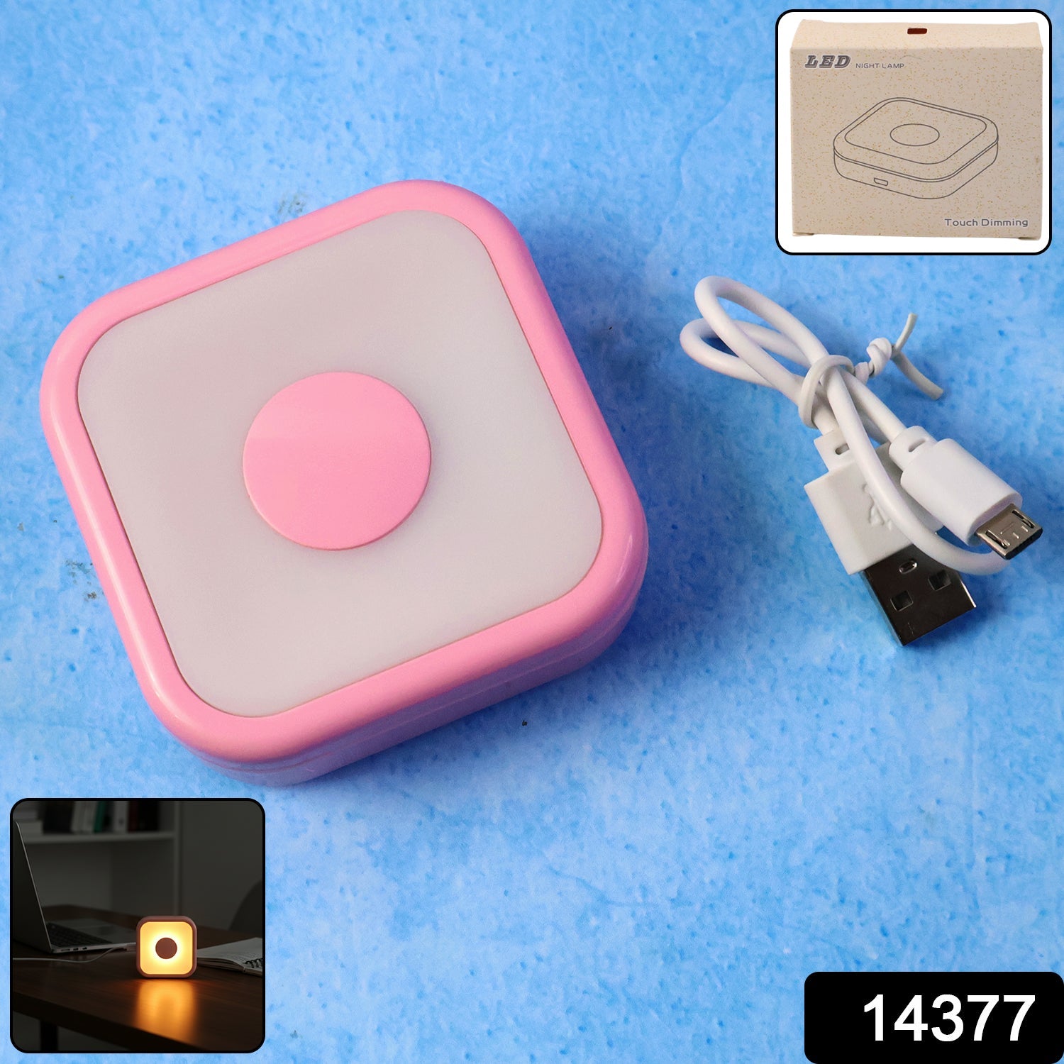 Touch Sensor LED Night Lamp on table