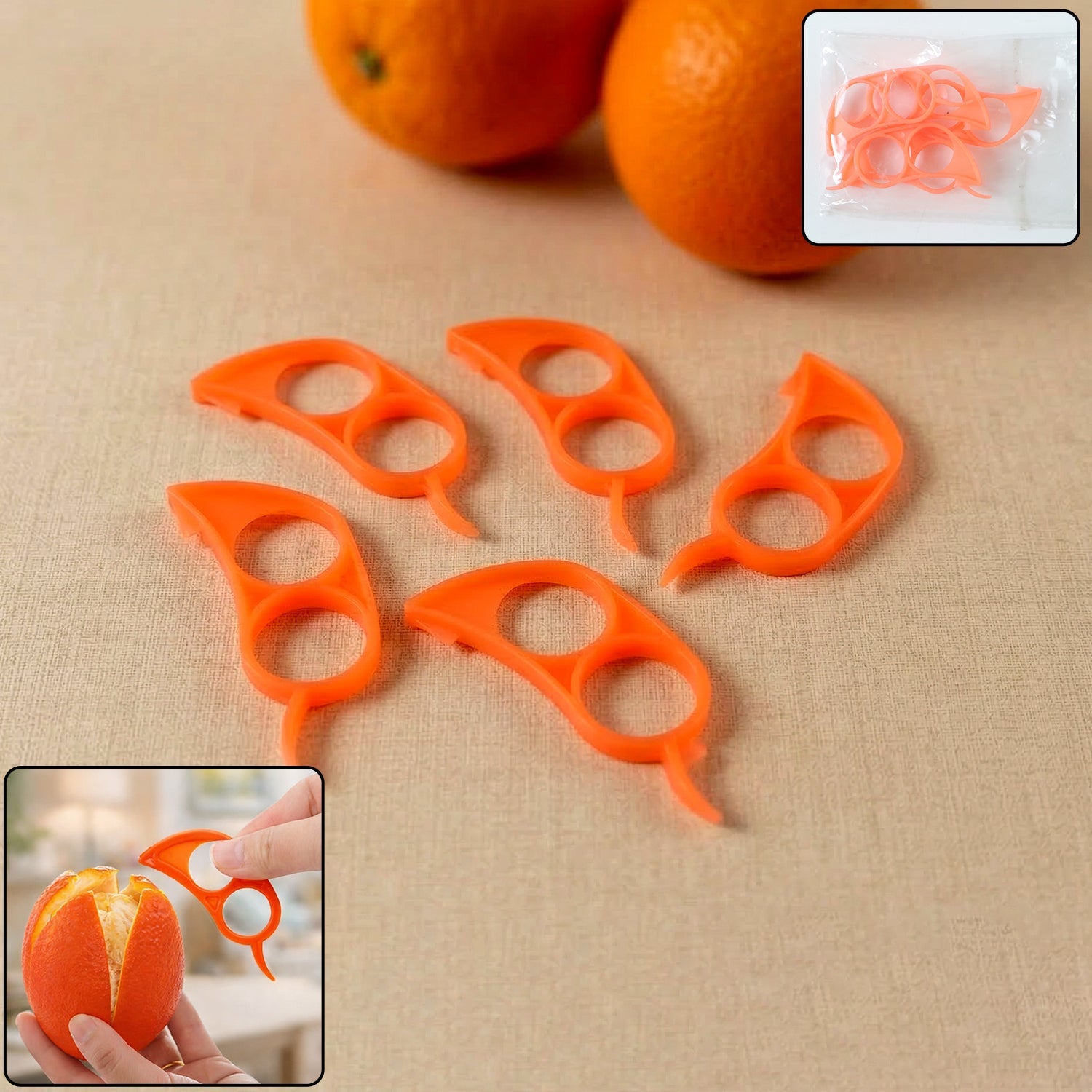plastic orange peeler