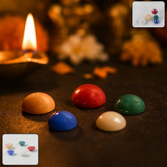 Premium Panch Ratna 5 Pc Stone Set on white background