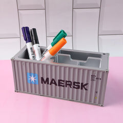 Container-Style Multi-Compartment Desk Organizer (1 Pc)