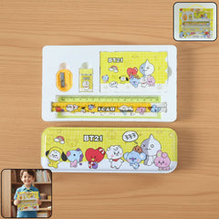 Complete kids stationery kit with pencil case and accessories