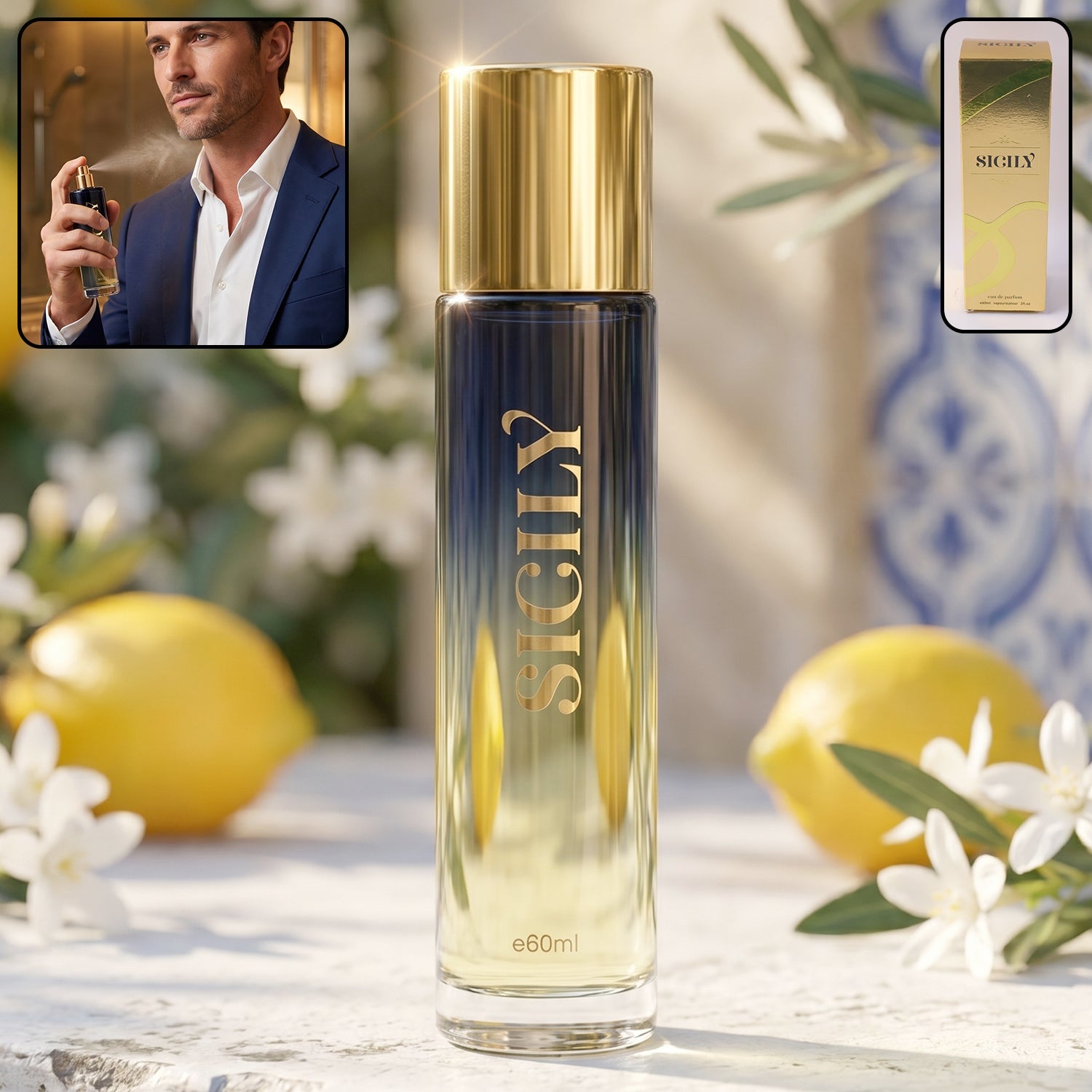 Sicily Eau de Parfum 60 ML Bottle