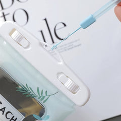 Clear Waterproof Mobile Pouch Showing Transparent Front