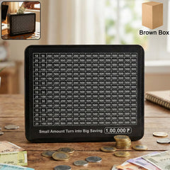 Reusable Money Saving Challenge Board with Black Gel Pen