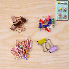 Office Stationery Clips and Pins Combo Set