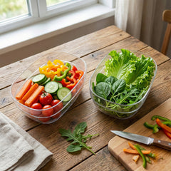 Stackable clear bowl set
