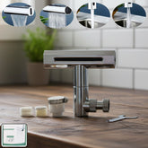 Universal plastic shower head with adjustable spray settings