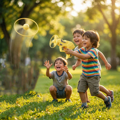 Kids flying rotor toy gun