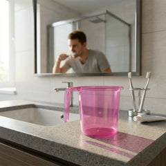 Bathroom Essentials Stylish Plastic Mug - Durable & BPA-Free