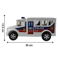 Police Vehicle Toy size view with dimension