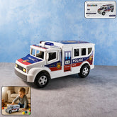 Funwoods Police Van Toy friction powered push-and-go vehicle