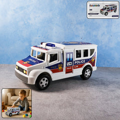 Funwoods Police Van Toy friction powered push-and-go vehicle
