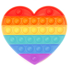 Rainbow push bubble fidget toy