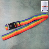 Heavy-Duty Rainbow Luggage Strap with 3-Digit Combination Lock