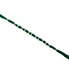 Traditional Green Pearl Beaded Rakhi (1 Pc, Mix Color)