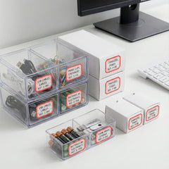 Kitchen organizer label stickers applied