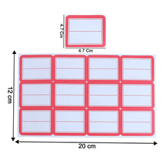 Kitchen organizer labeled with adhesive stickers