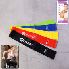 Resistance Loop Exercise Bands set of five multi-colored bands