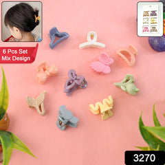 Close-up of colourful butterfly hair clips for kids