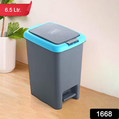 DeoDap Apex Plastic Push Pedal Dust Bin 6.5L - lifestyle