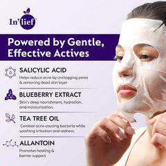 In'lief Salicylic Acid 1% Sheet Mask ingredients highlights