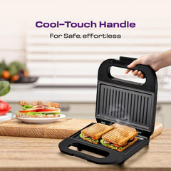 Orbit Sandwich Toaster Maker showing non-stick plates open