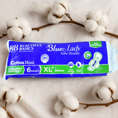 Overnight Blue Lady Sanitary Pad packaging