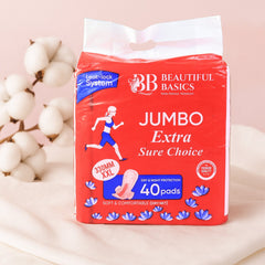 Beautiful Basics 40-count XXL pads for heavy flow days