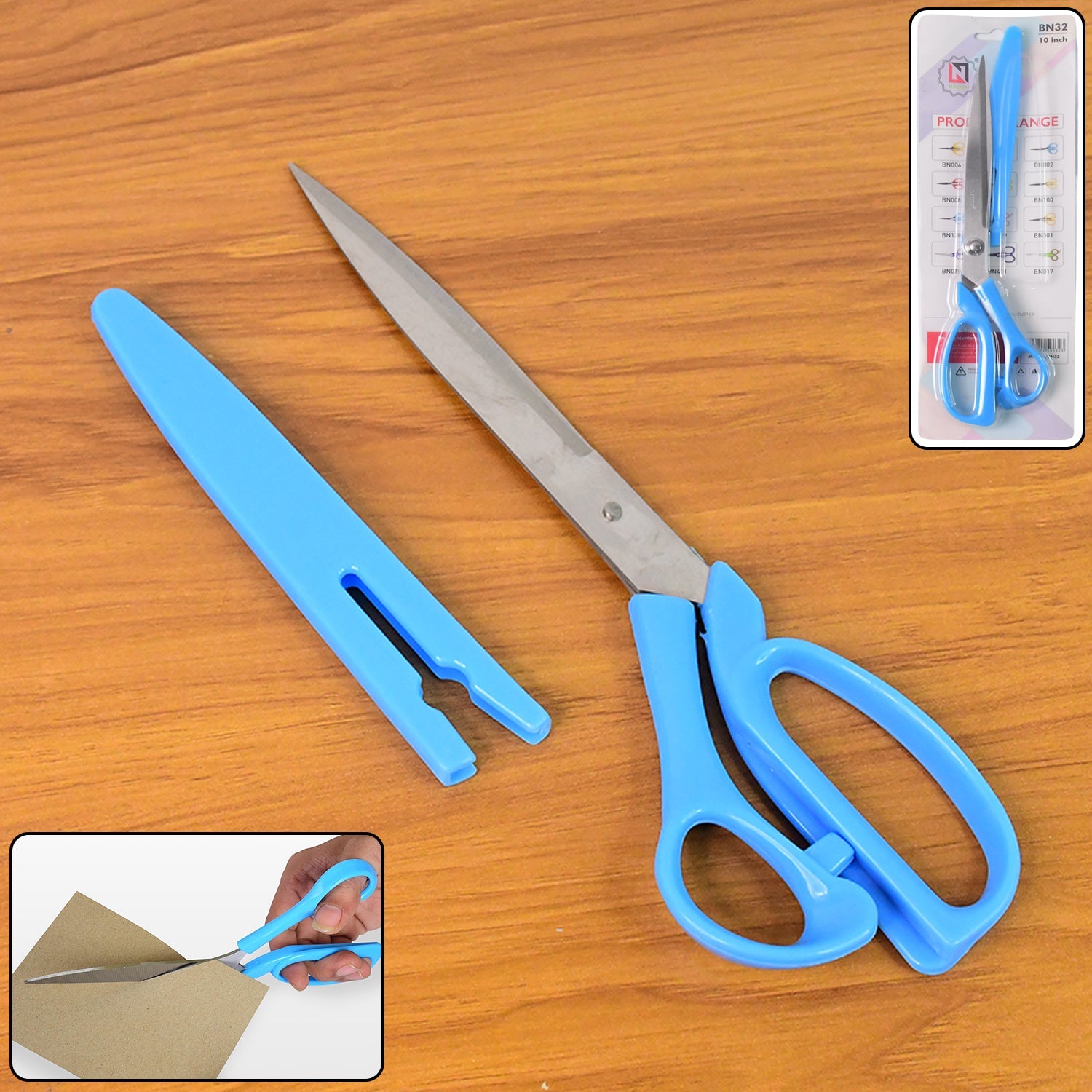 Carbo Titanium 10-inch stainless steel scissors, front view