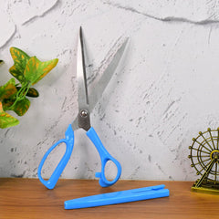 Carbo Titanium scissors angled side view, bent handle visible