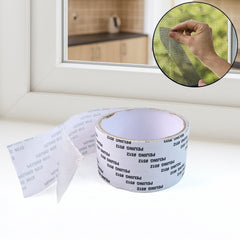 Example of mosquito net repair tape usage