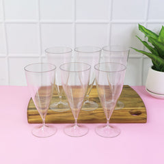 Supermom Plastic Glass Set featuring tall clear glasses for beverages