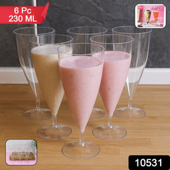 Supermom Plastic Shake Coco Glass Set showing elegant transparent glasses