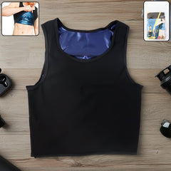 Men’s Slim Fit Sweat Shaper Tank Top front view