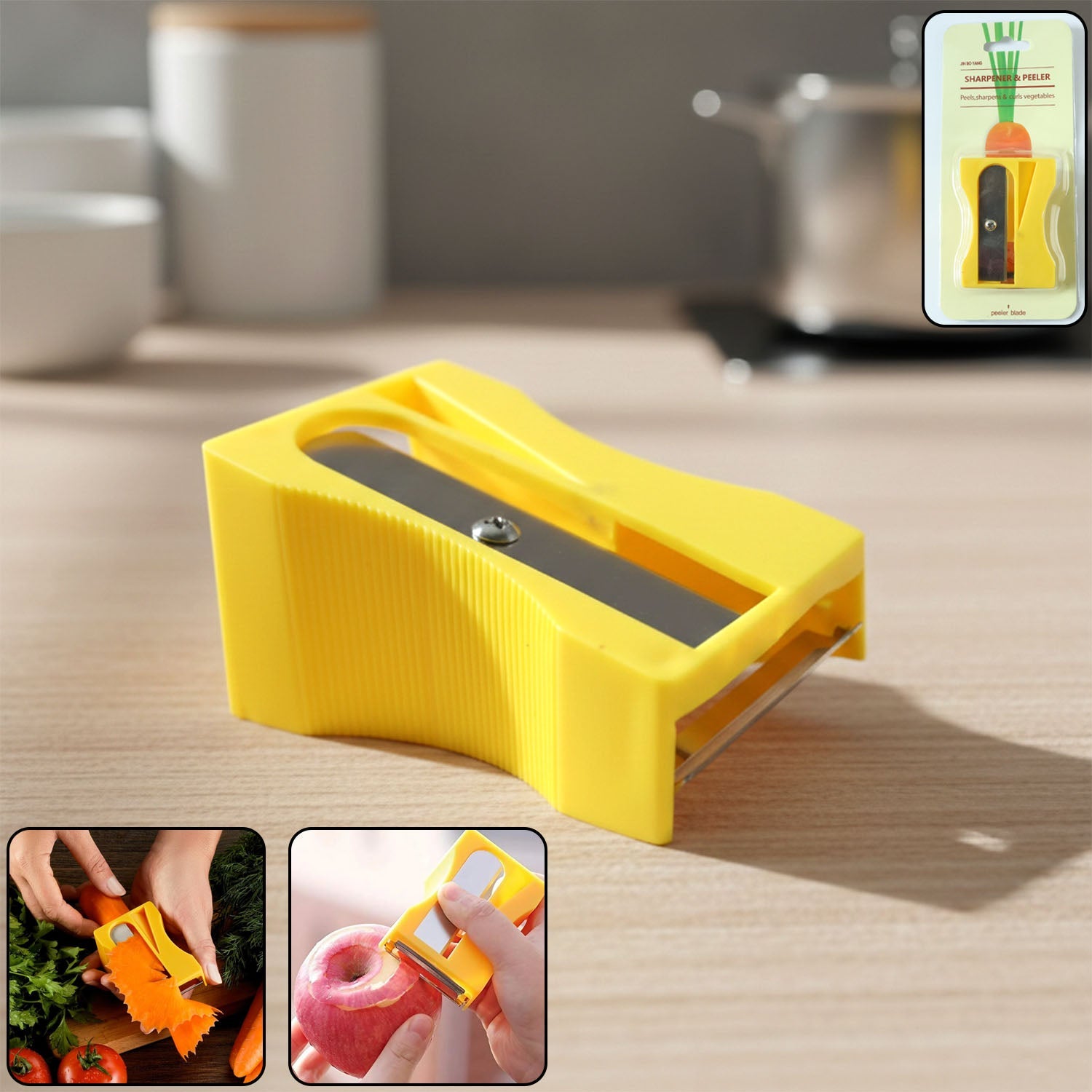 Multipurpose Vegetable Sharpener & Peeler Tool close-up