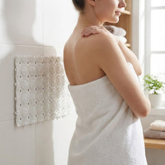 Anti-slip shower mat providing safety and comfort