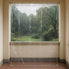 Transparent Waterproof Shower Curtain 75x52 Inch