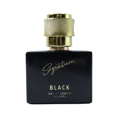 luxury black fragrance perfume bottle view