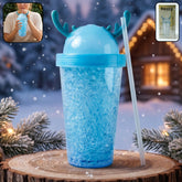 stylish swizzy jelly tumbler straw lid 500ml portable cup