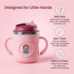 Toddler drinking from the Apex Rio sipper cup