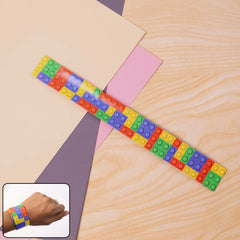 Single colorful snap slap bracelet toy